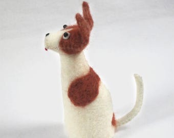 Dog Sewing Pattern: Felt Craft Tutorial in English, Easy DIY Minimalist Puppy (PDF Pattern)