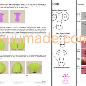 Downloadable and printable sewing patterns to make a family of adorable minimalistic sheep. The set comes with detailed instructions.