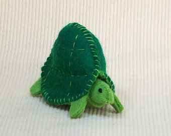 Turtle Tortoise Finger Puppet Sewing Pattern, Stuffed animal pattern, Felt toy gift for children toddler, Handmade gift, Easy sewing pattern