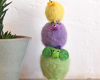 Sheep Family Sewing Pattern: DIY Felt Animal Craft, Easy Felt Project Tutorial in English (PDF Pattern)