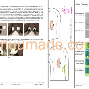 A soft fabric dog sewing pattern & instructions.
