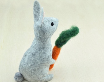 Rabbit Sewing Pattern Tutorial, Felt Bunny ornament, Stuffed Animal Pattern, Felt Craft, Rabbit Toy, handmade gift, Rabbit decor, Easter