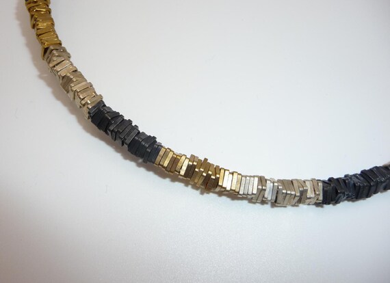 Statement Artisan Torque Choker: Handcrafted Mixe… - image 2