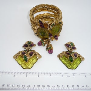 Bracelet Vintage Kalinger En Métal Blanc - Haute Couture - Occasion - Origine France