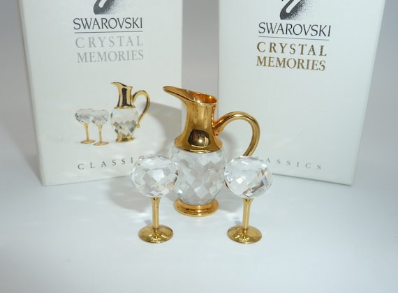 Swarovski Crystal Memories Miniature Wine Jug and Wine