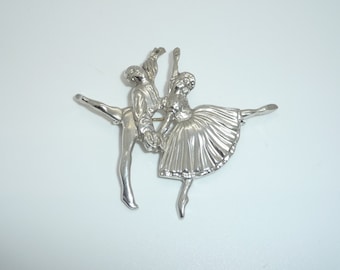 Vintage Frederick Massingham Sterling Silver Ballerina Brooch: Birmingham 1948