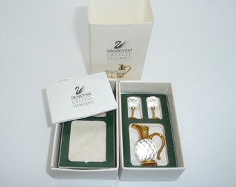Swarovski Crystal Memories Miniature Wine Jug and Wine