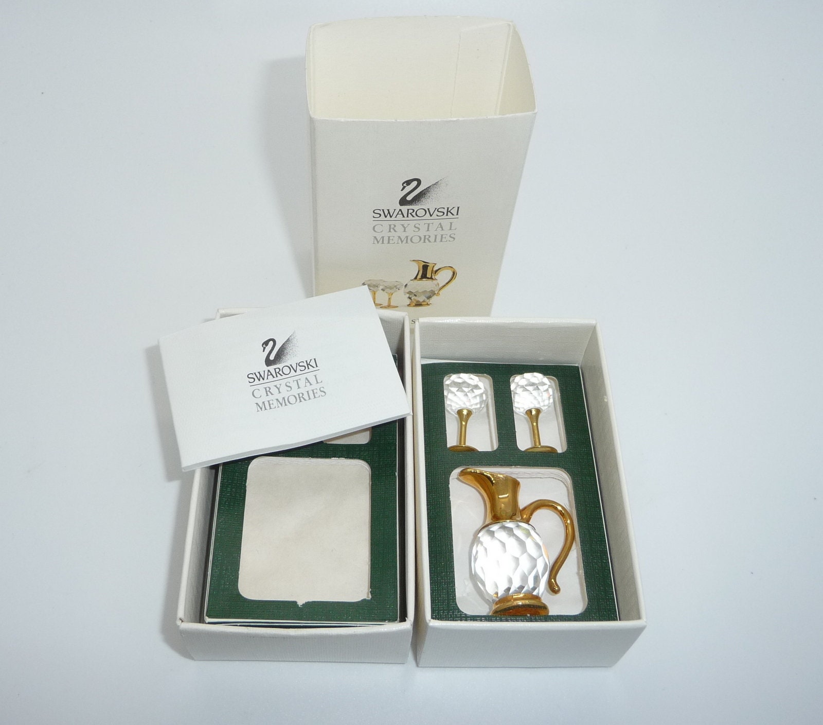Swarovski Crystal Memories Miniature Wine Jug and Wine
