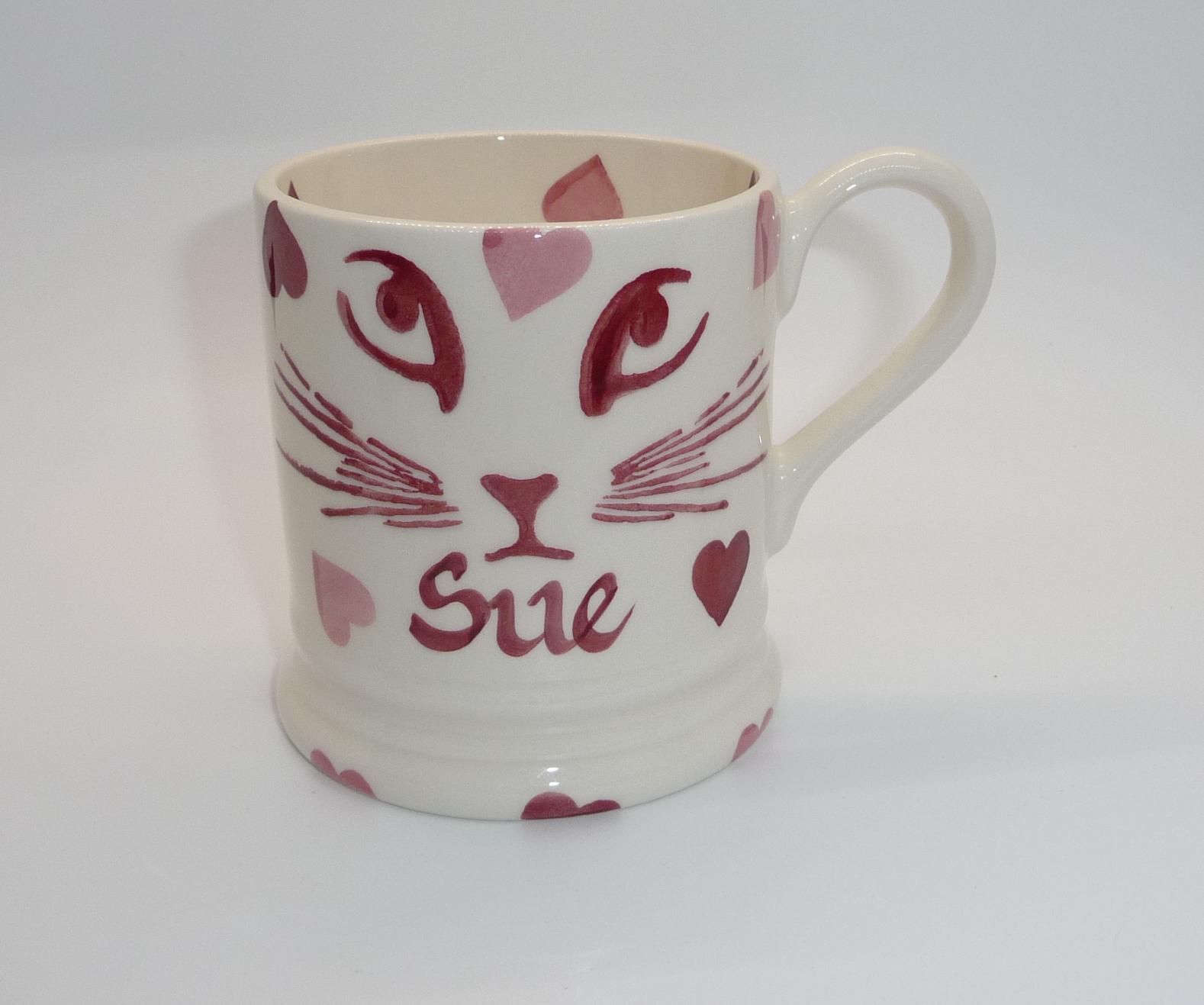 エマブリッジウォーターハート猫ハンドメイド エマ・ブリッジウォーター ピンクハート プッシーキャット「スー