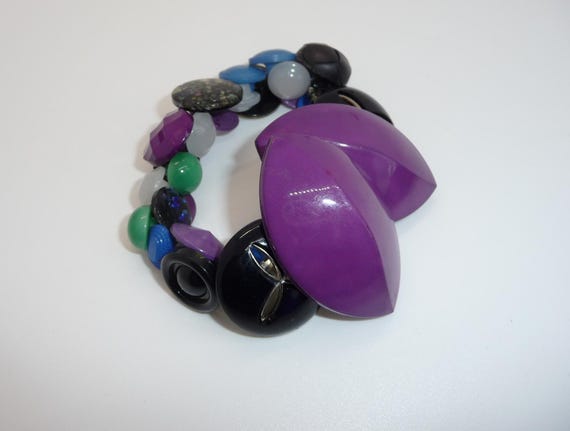 Unique Handcrafted Multi Colour Mixed Vintage But… - image 2