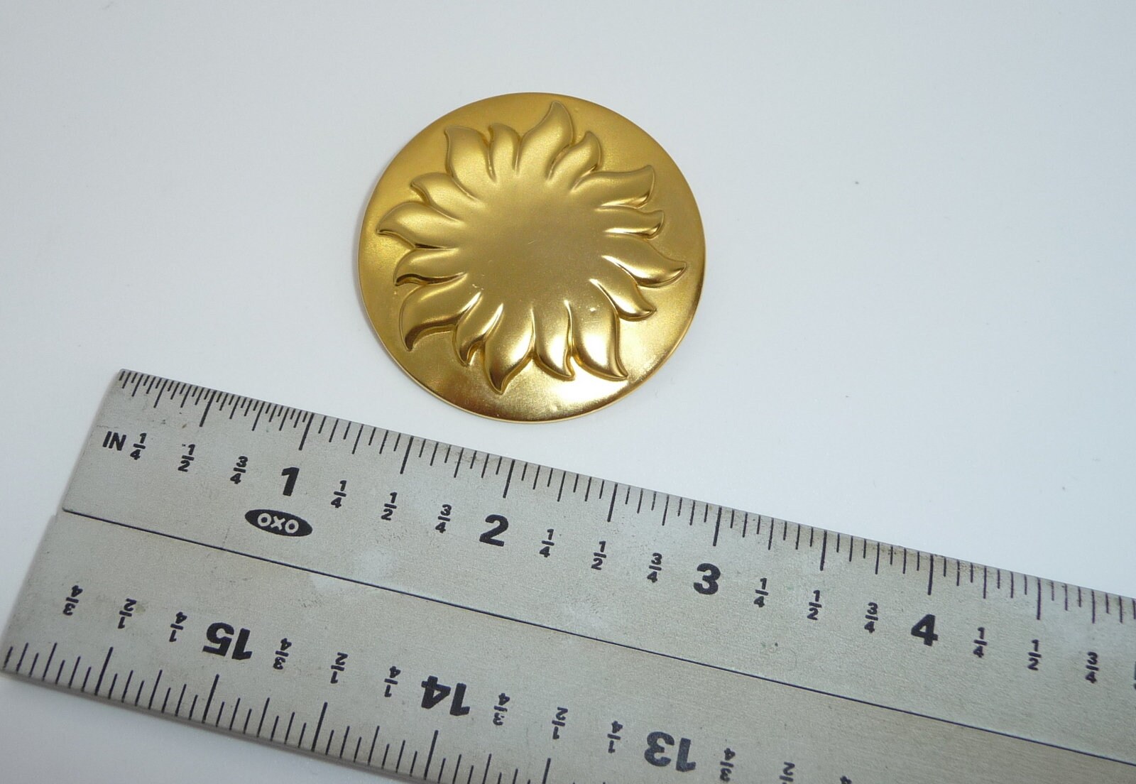 Broche Vintage Dorée SOULEIADO - Bijou Rare - Occasion