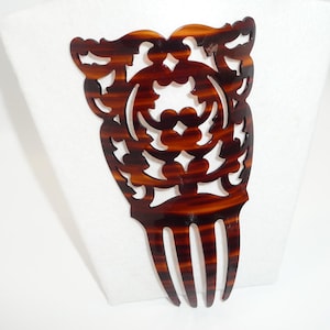 Victorian Inspired Vintage Faux Tortoiseshell Hair Comb  display picture 3