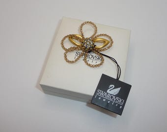 Magnifique broche ancienne signee Dorene Avec Pierres Multi couleur