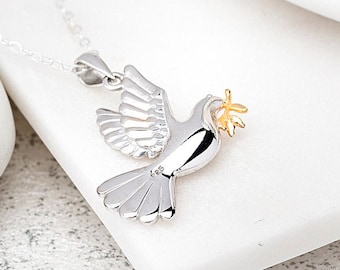 Sterling Silver Dove Necklace