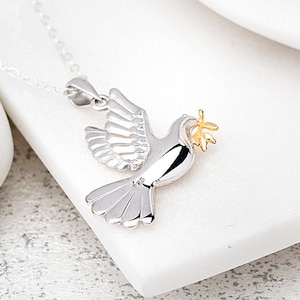 Sterling Silver Dove Necklace