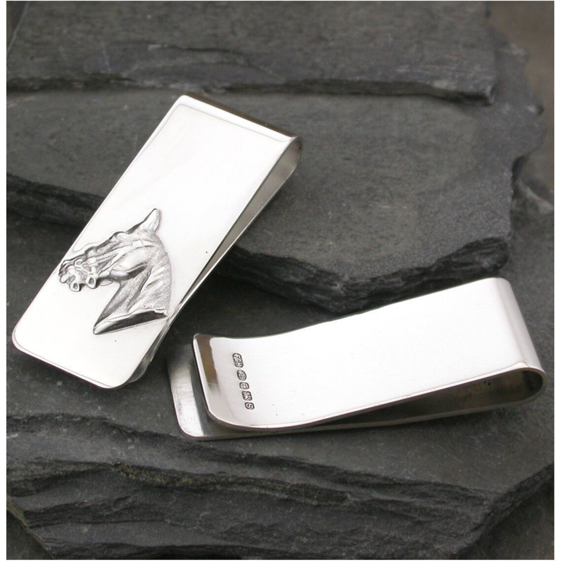 Sterling Silver Horse Head Money Clip Etsy