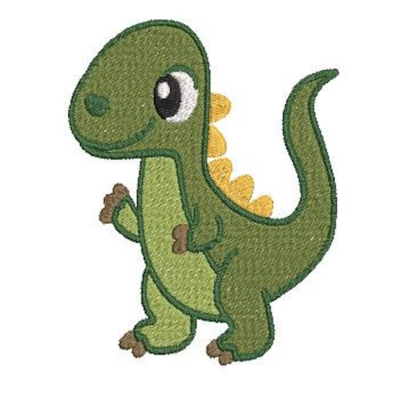 Cute dino machine embroidery design, Dinosaur embroidery, baby embroidery, nursery embroidery, cute embroidery, funny embroidery, dino