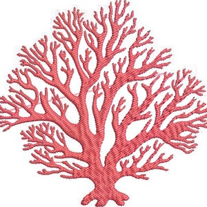 Sea coral machine embroidery ,  coral reef, sea shell, instant download