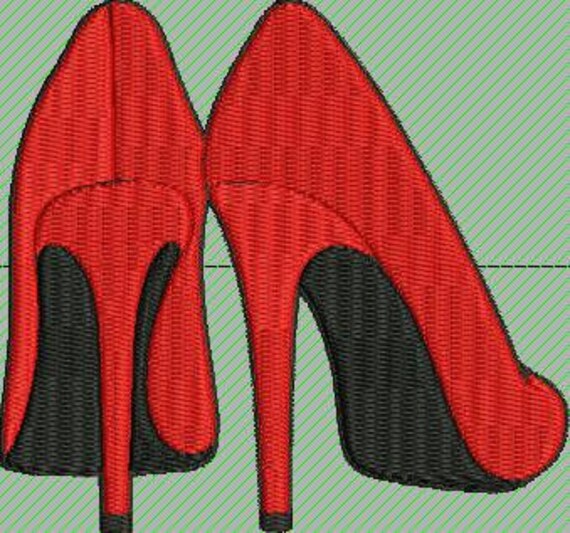 Shoes Machine Embroidery Design Embroidery Pattern High Etsy