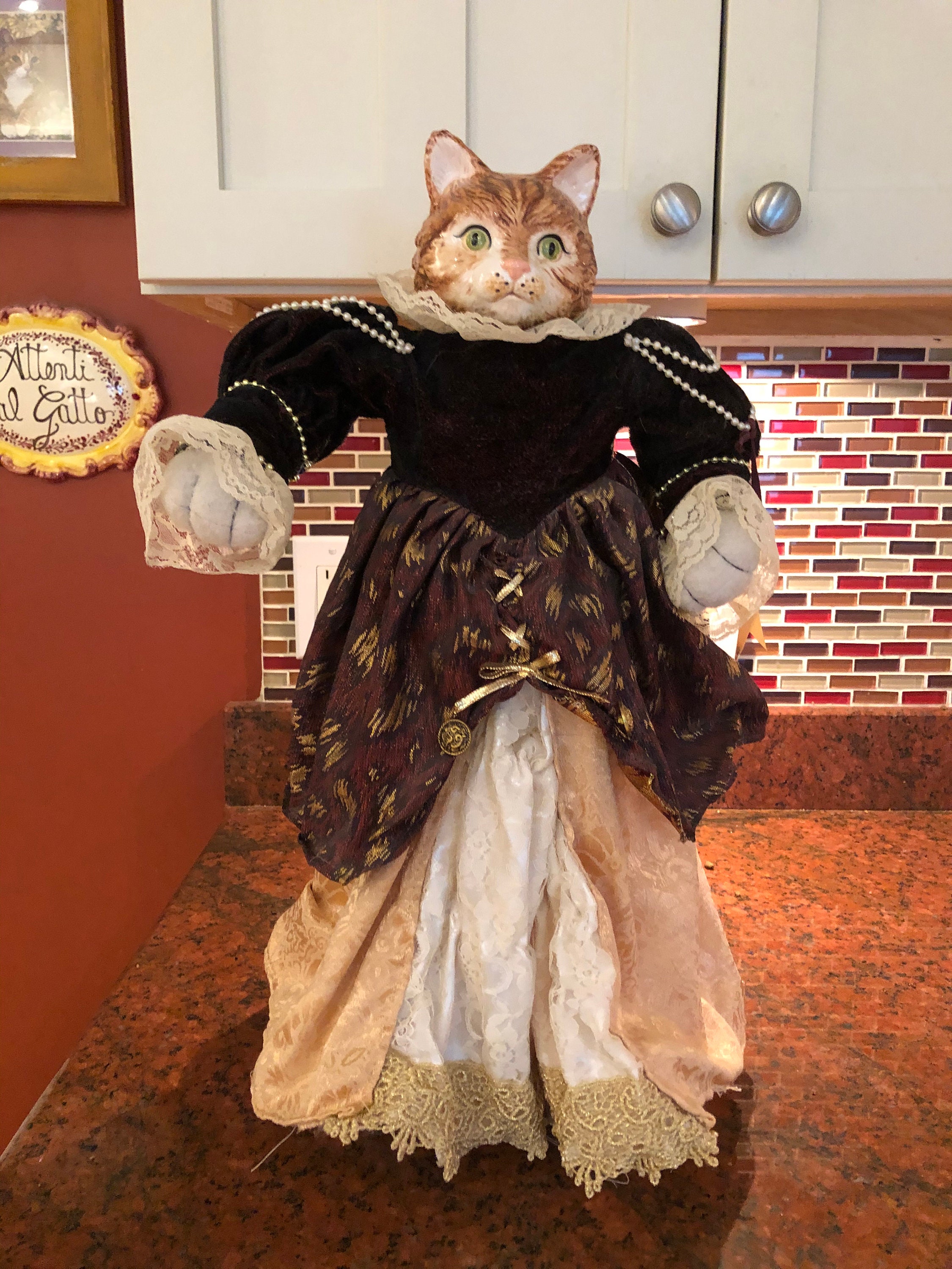 Vintage Cat Doll Etsy