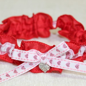 Valentines Day wedding garter