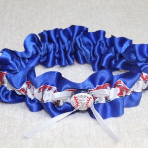 Texas Rangers baseball wedding garter