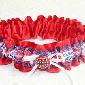 Atlanta Hawks basketball wedding garter
