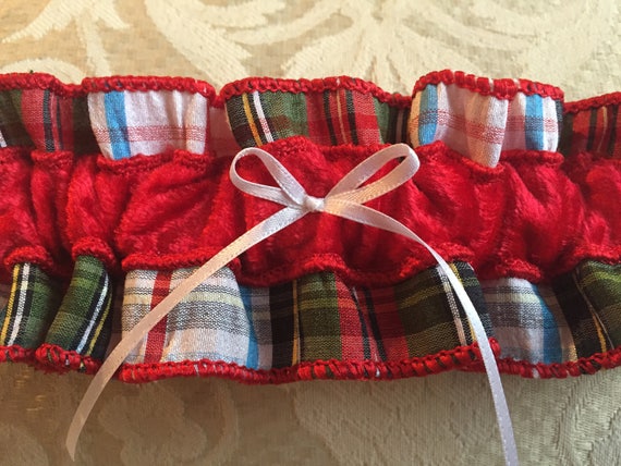 Country Christmas Wedding Garter Etsy
