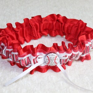 Cincinnati Reds baseball wedding garter