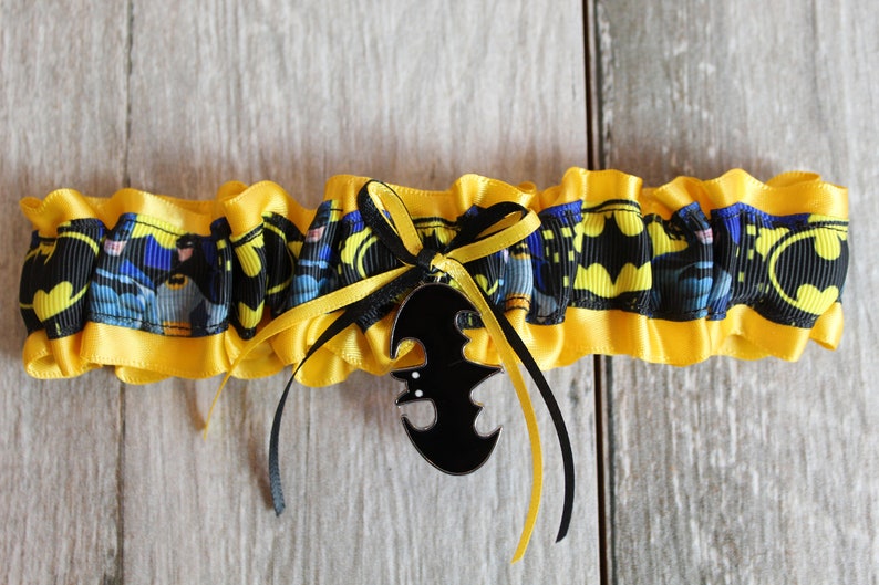Batman wedding garter