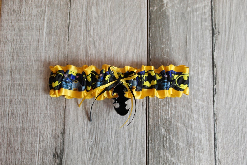 Batman wedding garter