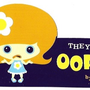 Oopsy Daisy Collectible Vinyl Sticker, Cosmic Girls Retro Sticker from 2001