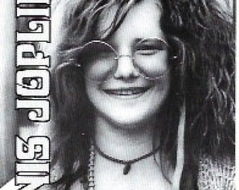Vintage Rock Sticker, Janis Joplin, Musik Ikone, Perle, Summer of Love, San Francisco