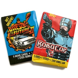 Karty i zestawy naklejek Vintage Topps | Nowe stare zapasy | Nieotwierane zestawy woskowe z lat 80. i 90. | Karty kolekcjonerskie Retro | Różne style