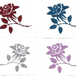 Ferro vintage em transferência | Transferência de calor rosa brilhante | Passar a ferro para camisetas, bolsas, chapéus e muito mais | Transferência de flores
