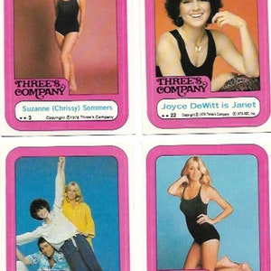 Three es Company Vintage Sticker | Klassische TV Show | Seventies TV | Retro Sitcom | Chrissy und Janet Sortiment | 1978