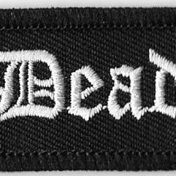 Dead Kennedys Old English Logo Embroidered Patch / Iron On Applique