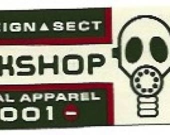 Naklejka kolekcjonerska Alien Workshop, „2001” Skateboarding, zapas magazynowy z lat 90., nowa i nieużywana