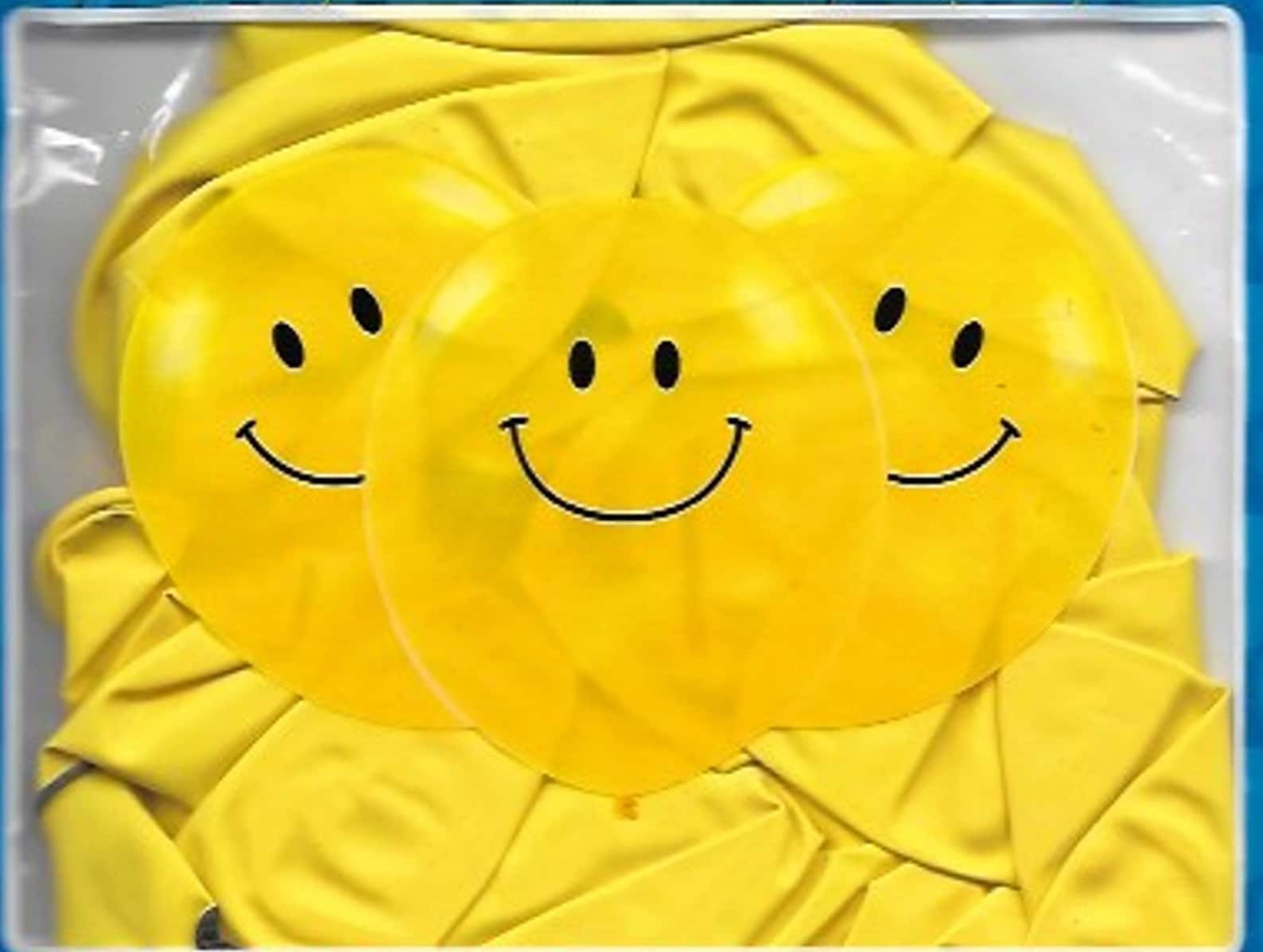 Happy Face Balloons Yellow Smiley Face