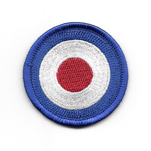 Mod Target Embroidered Patch | Iron On Applique | Punk | Mod | Music Patches