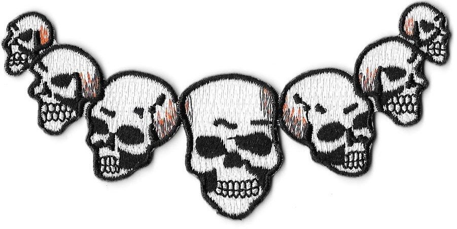 Skull Skeleton X-ray Animal Embroidered Patch Sew On Iron On Applique DIY Badge Skull Skeleton X-ray Animal Embroidered Patch Sew On Iron On Applique DIY Badge