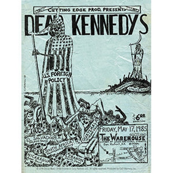 Dead Kennedys Concert Poster Vinyl Sticker | Officially Licensed