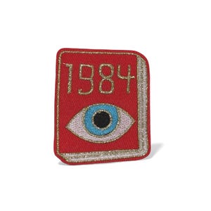 Iron-On Book Patch "1984" Embroidered Patch | Social Commentary