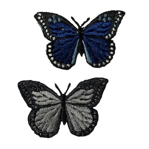 Vintage Butterfly Embroidered Patch / Iron On Applique, Perfect for Kid&#39;s Clothes, Baby Clothes, Crafts, Assorted Styles