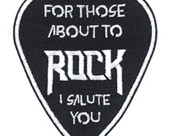 Naszywka haftowana AC/DC Guitar Pick, aplikacja do prasowania, zespół rockowy, Australia, lata 70., ac/dc