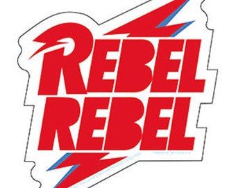 David Bowie Rebel Rebel Vinyl Sticker | Officially Licensed | High Quality | Band Merchandise