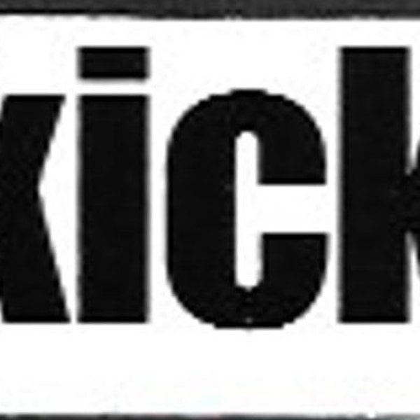 Girls Kick Ass Skateboard Sticker | 1990s Deadstock | Girl Power | Skateboarding | Skate Culture