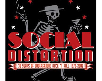 Vinylsticker sociale vervorming Skelly-logo | Officieel gelicentieerde bandmerchandise | Punkstickers | Muziekstickers