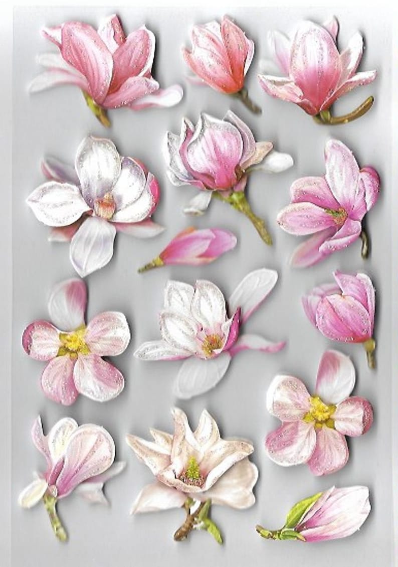 Pretty Flower Stickers | 3D Flower Sticker Set With Pop-up Paper ...