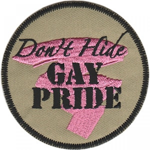 Nie ukrywaj naszywki haftowanej Gay Pride / aplikacja do prasowania, LGBTQ, solidarność, tęczowa flaga, pozytywne potwierdzenie